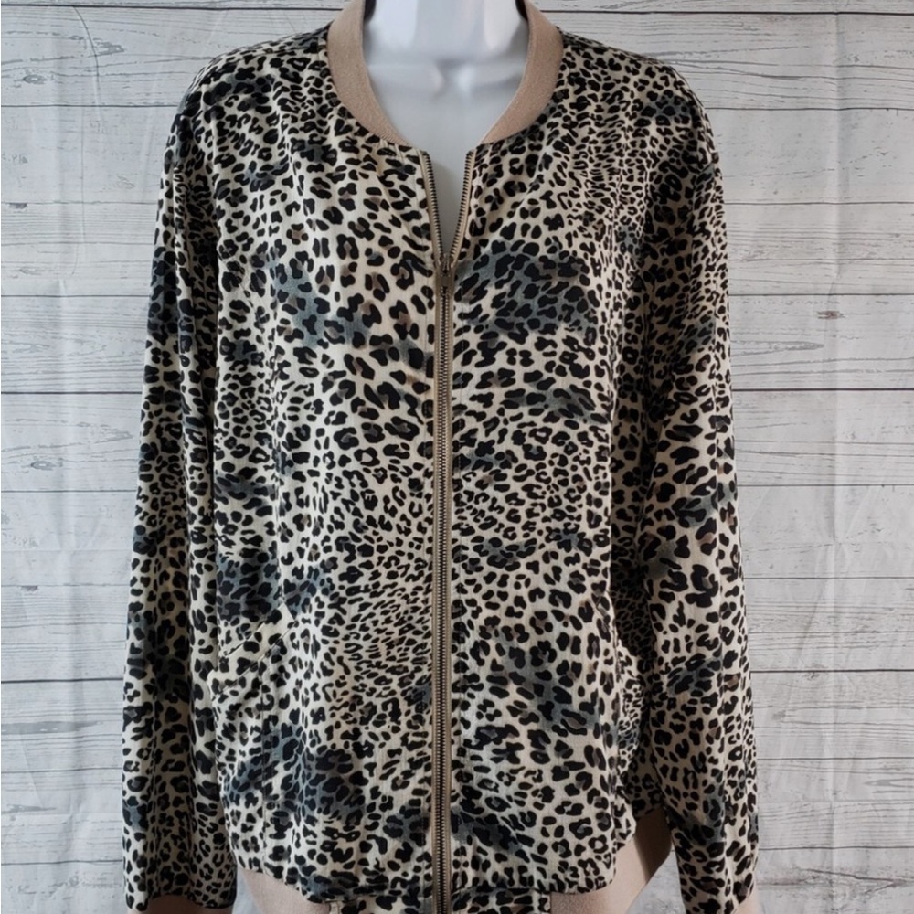 Kori Animal Print Bomber Jacket